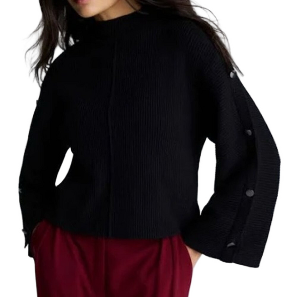 Kenneth Cole Women's Rib Mock Neck Sweater Size Large NWT - Picture 1 of 2